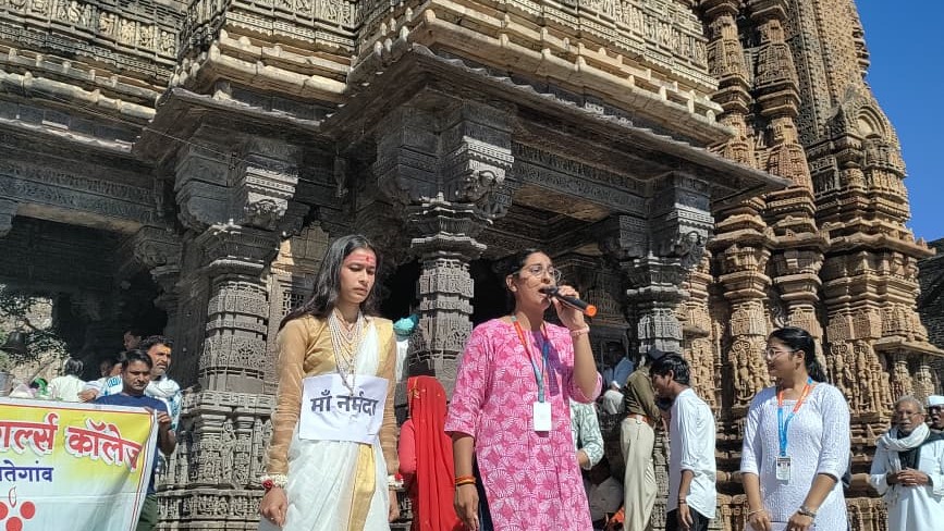 Students participating in a cultural and heritage programme